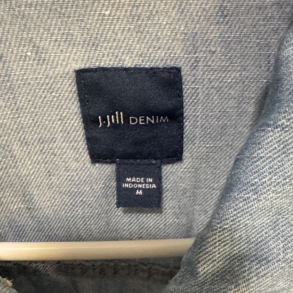J. Jill Light Blue Jean Jacket - Picture 2 of 6